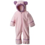 Columbia fleece jumpsuit for girls Tiny Bear II Bunting
