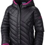 Columbia juoda POWDER LITE PUFFER striukė mergaitei