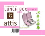 Personalized Attis Stainless Steel Lunch Box (Set of 3) - Image 12