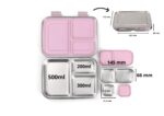 Personalized Attis Stainless Steel Lunch Box (Set of 3) - Image 5