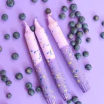 Ilgos dekoratyvinės cilindrinės žvakės - Violetinės vynuogės (po 1vnt.) - Image 6