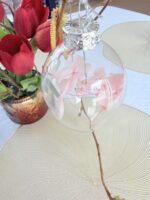 Velykinis pakabinamas, stiklinis, kiaušinis Ø 5x8 cm - Image 3