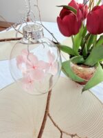 Velykinis pakabinamas, stiklinis, kiaušinis Ø 5x8 cm