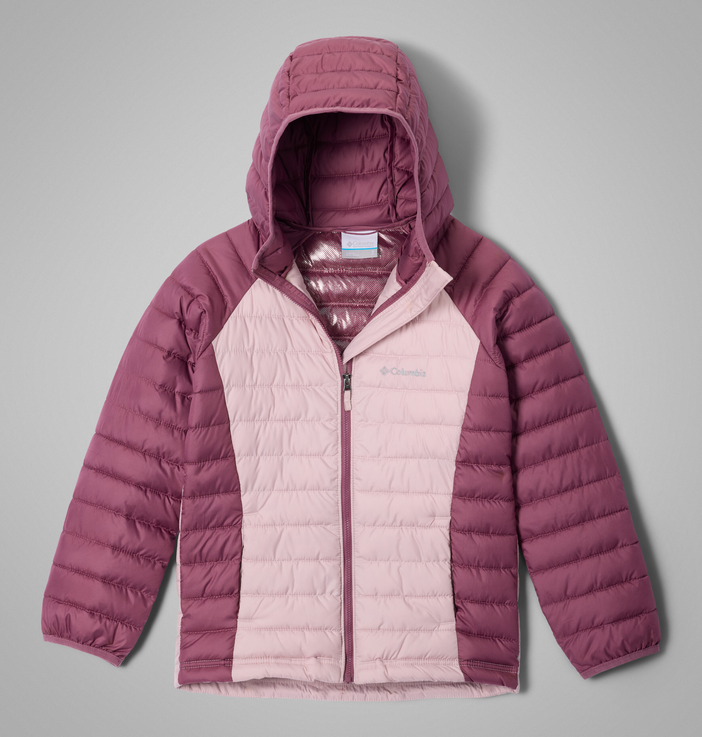 2090041_618_f_pu_p000 Columbia Powder Lite II Hooded neperšlampama striukė mergaitėms - Image 1